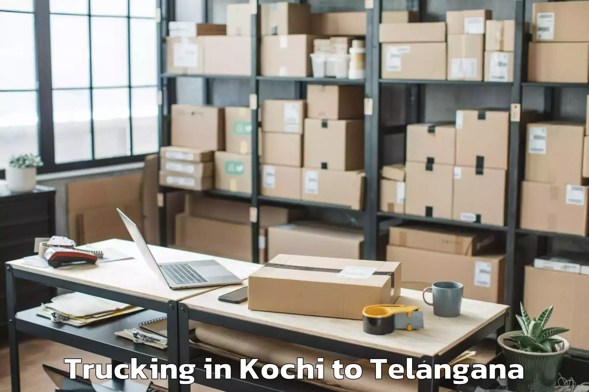 Easy Kochi to Dharpalle Trucking Booking